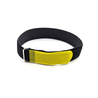 Velcrob�nd 220x25 mm pakke med 10 styk, Sort/Gul
