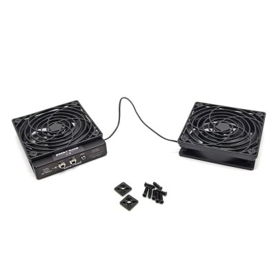 Rack k�le-kit dobbelt bl�ser modul til rackskabe