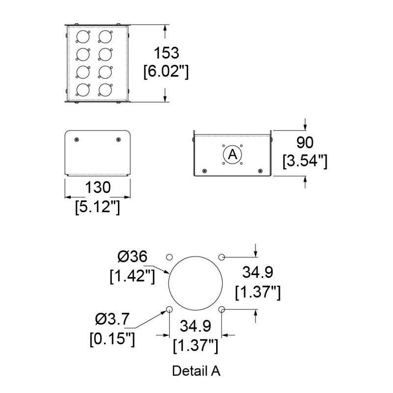 Stage Box 8 D-size hul