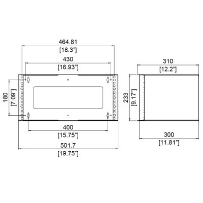V�g rackboks 5 unit 30 cm dyb