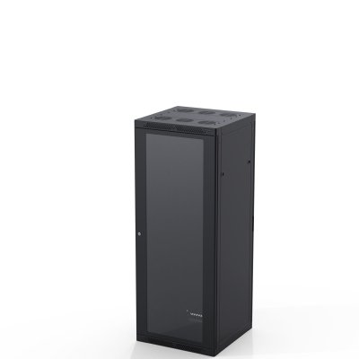 Rack Tower 32 unit 600 x 600 mm med glasd�rr, svart