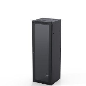 Rack Tower 37 unit 600 x 600 mm med Glasl�ge, Sort