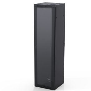 Rack Tower 47 unit 600 x 600 mm med Glasl�ge, Sort