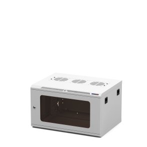 V�gh�ngt rack med polykarbonat l�ge 6 unit, brugbar dybde 400 mm, Hvid