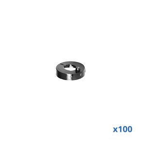 Nylon skiva 6 mm, p�se med 100 stycken