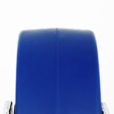 Bl� gummihjul Heavy Duty 100mm, drejbare hjul uden l�s