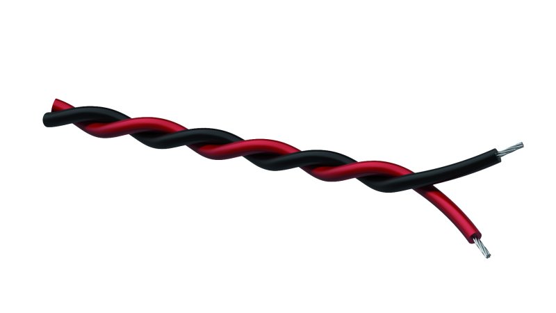 ProCab snoet kabel 2 x 0,5 mm sort - Rd 100 meter