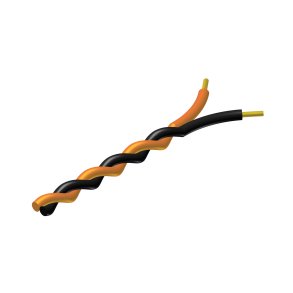 ProCab snoet kabel 2 x 0,5 mm� sort - Orange 100 meter