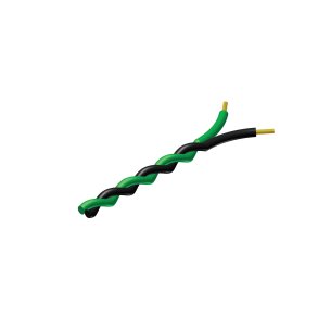 ProCab snoet kabel 2 x 0,5 mm� sort - Gr�n 100 meter