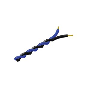 ProCab tvinnat kabel 2 x 0,5 mm� svart - Bl� 100 meter