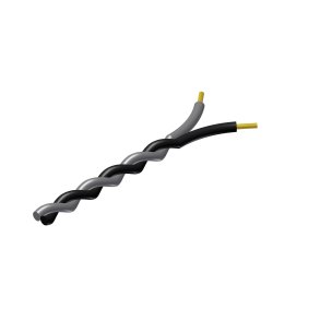 ProCab tvinnat kabel 2 x 0,5 mm� svart - Gr� 100 meter