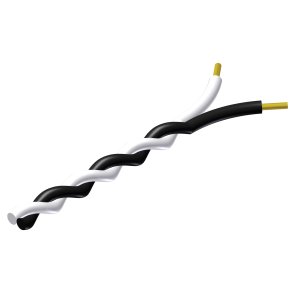 ProCab snoet kabel 2 x 0,5 mm� sort - Hvid 100 meter