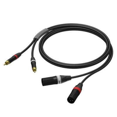 ProCab signalkabel 2 x XLR>2 x RCA - 3 m