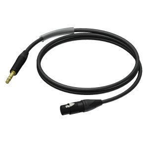 ProCab-kabel Neutrik XLR hun > Jack stereo - 25 cm