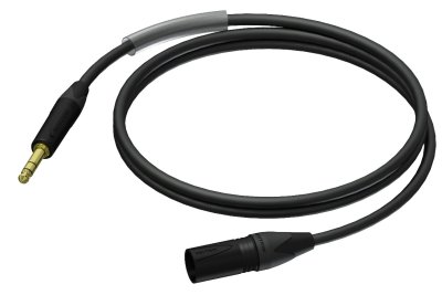 ProCab kabel Neutrik XLR han > Jack stereo - 1,5 meter