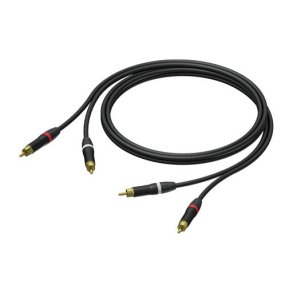 ProCab 2 x RCA han > 2 x RCA han - signalkabel
