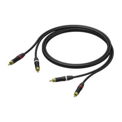 ProCab 2 x RCA han > 2 x RCA han - signalkabel