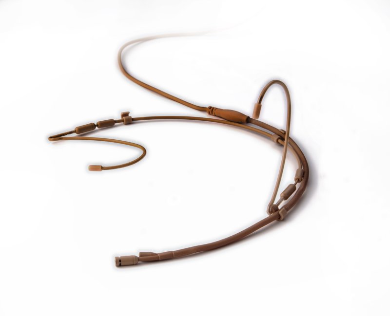 Point Source Audio headset mikrofon Omni og Cardoid, Brun