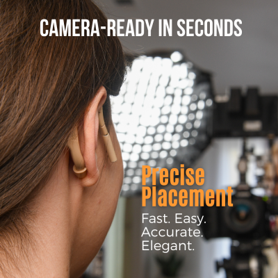 Point Source Audio On-ear mikrofon med minijack TRS stik til tr�dl�se systemer, Sort