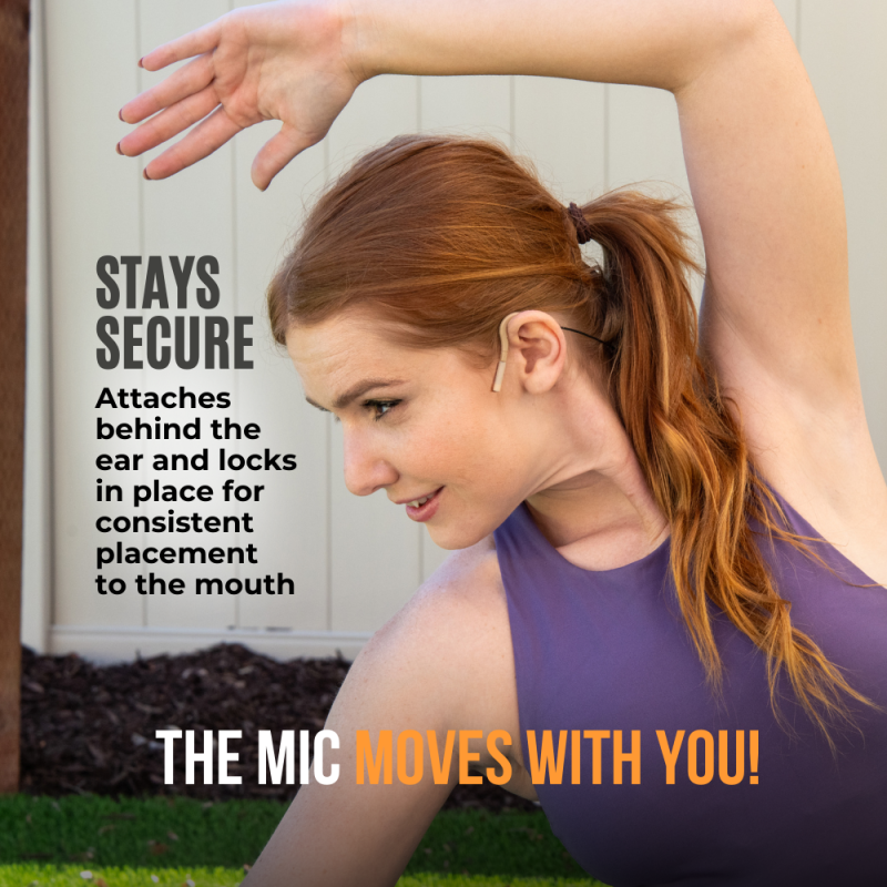 Point Source Audio On-ear mikrofon med minijack TRS stik til trdlse systemer, Brun