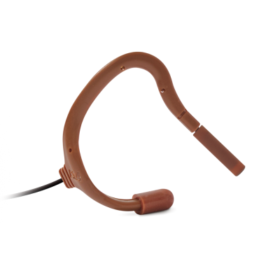 Point Source Audio On-ear mikrofon med minijack TRS stik til trdlse systemer, Brun