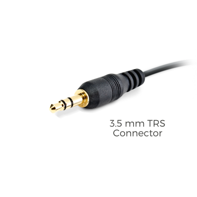 Point Source Audio On-ear mikrofon med minijack TRS stik til trdlse systemer, Brun