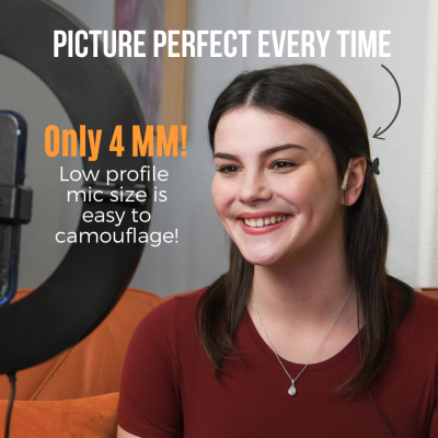 Point Source Audio On-ear mikrofon med minijack TRS stik til tr�dl�se systemer, Brun