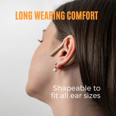 Point Source Audio On-ear mikrofon med minijack TRS stik til tr�dl�se systemer, Brun