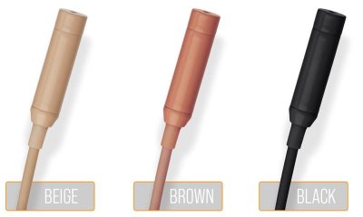 Point Source Audio headset mikrofon, kugle karakteristik, Sort