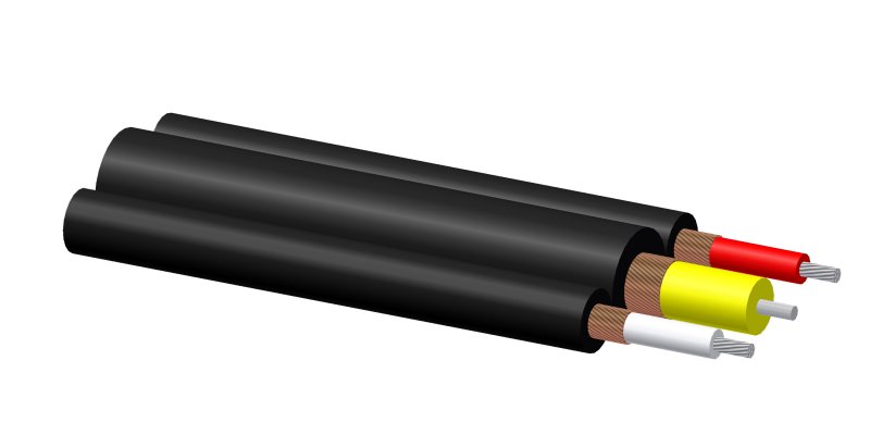 ProCab Composite video 75 ohm & Left/Right kabel 100 m