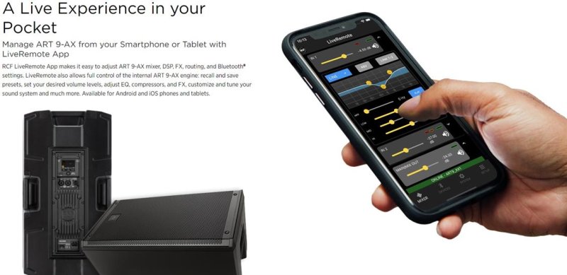 RCF ART915-AX digital aktiv hjttaler 2100 W Bluetooth