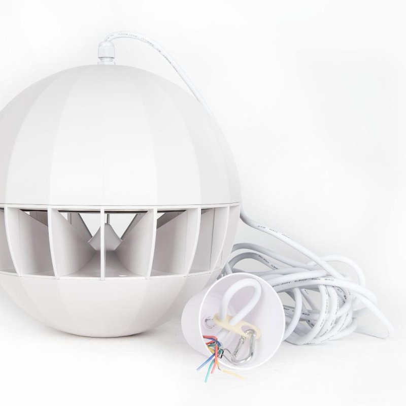 RCF Kuglehjttaler BS8 100V 20W, Hvid, 5 m kabel