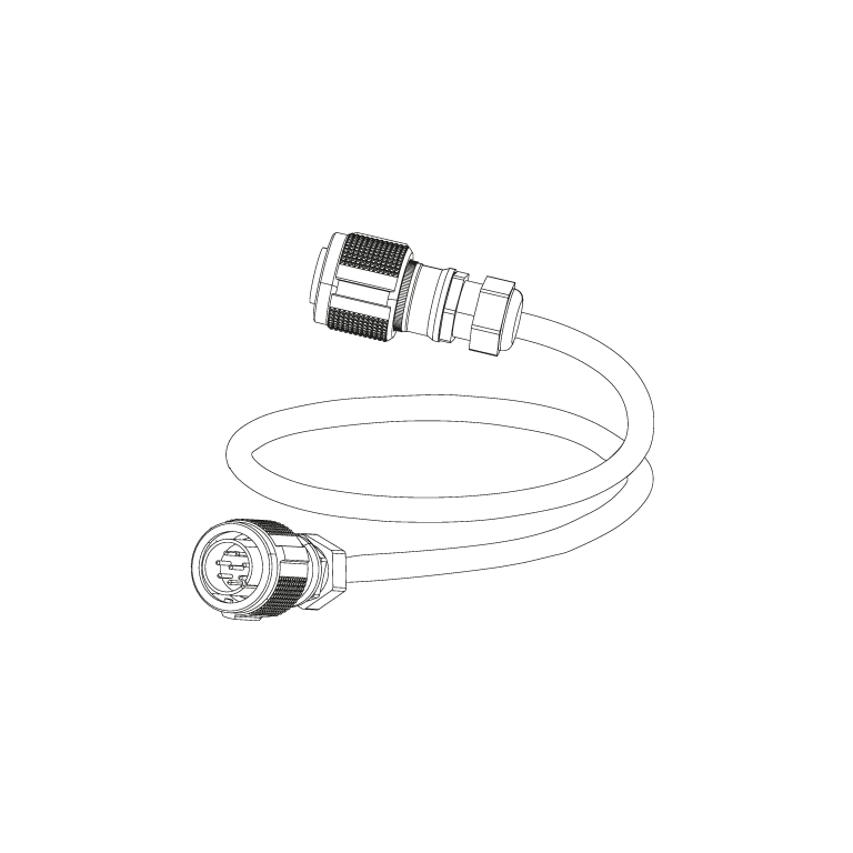 P-COM 8 fleksibel link kabel 8 x 4mm2 (12 awg) 1 m