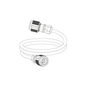 S-COM 19 fleksibel kabel 6 x analog signal mellem Touring Racks 2 m