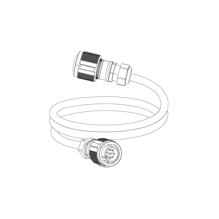 S-COM 19 fleksibel kabel 6 x analog signal mellem Touring Racks 2 m