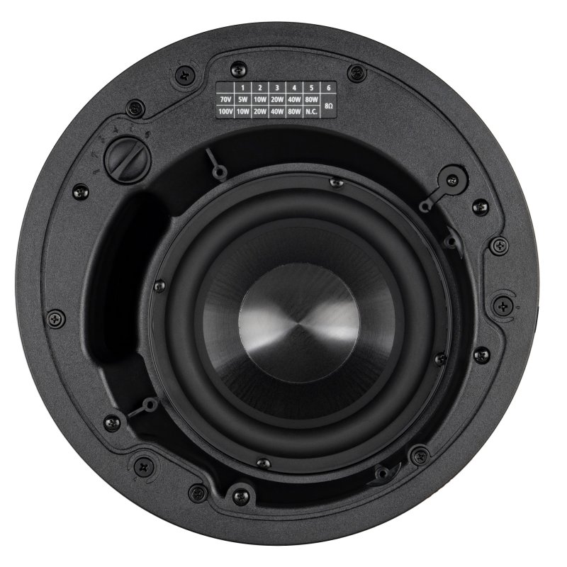 RCF indbygnings subwoofer 80 W, Hvid