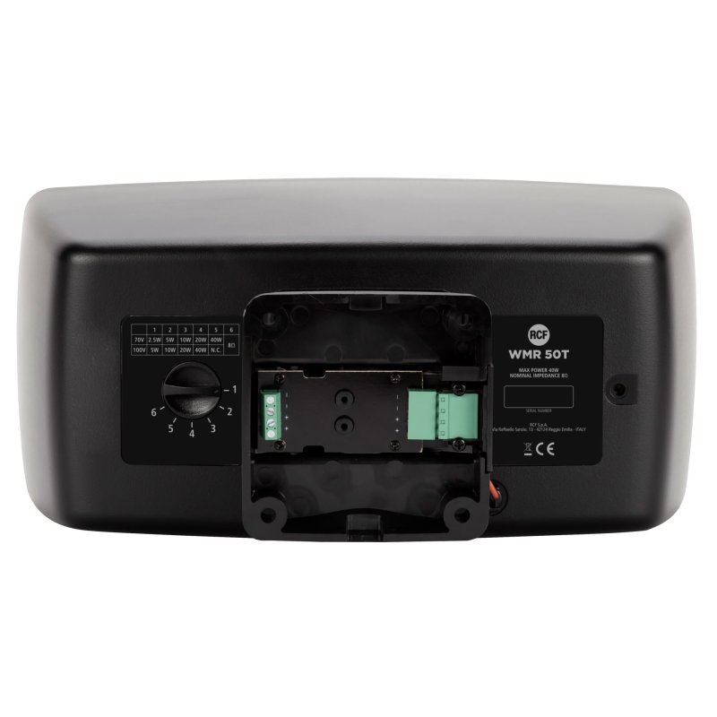 RCF indbygnings subwoofer 80 W, Sort