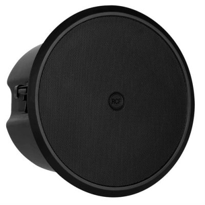 RCF indbygningshjttaler 2-vejs coaxial 80W 100 Volt 8 Ohm, Sort