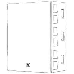 Cover til 3 x GTS 29 subwoofer moduler monteret p kart