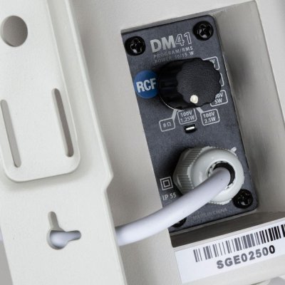 RCF h�jttaler til v�gmontering DM41, 100Volt, 15W IP55, Hvid