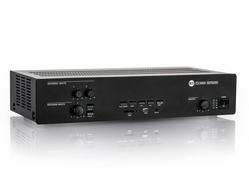 RCF zonemixer forstrker 80W m/ Bluetooth og MP3 player, 100Volt