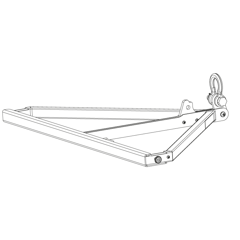 FlyBar pullback incl pins og shackle til GTX12