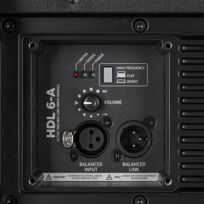 RCF Aktiv Line Array modul HDL6-A 1400W 131 dB SPL, Sort