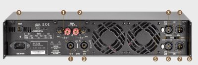 RCF Forstrker iPS 2,5 k 2500 W 2 x 1250 W 4 Ohm
