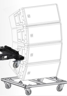 RCF Kart med hjul til 4 styk TTL55