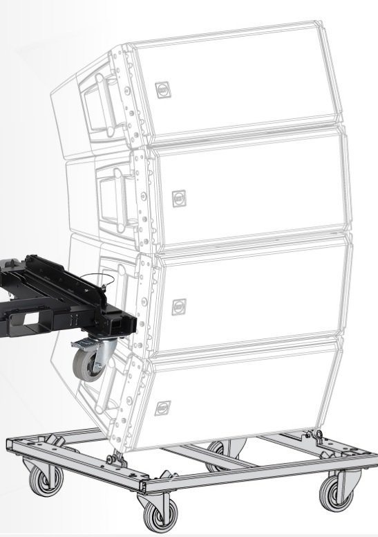 RCF Kart med hjul til 4 styk TTL55