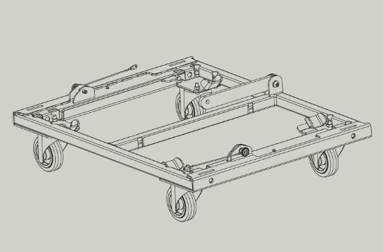 GTX 10 transportvogn til 4 moduler
