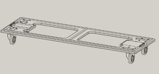 GTS 29 fronthjulsplade til 1 modul