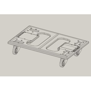 GTS 19 fronthjulsplade til 1 modul