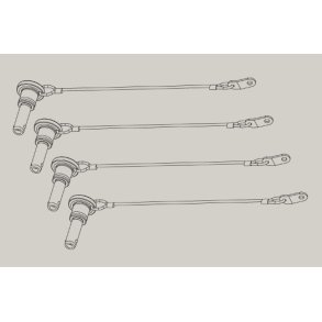 Quick lock pins front til GTX10 AC pin flybar 4 styk